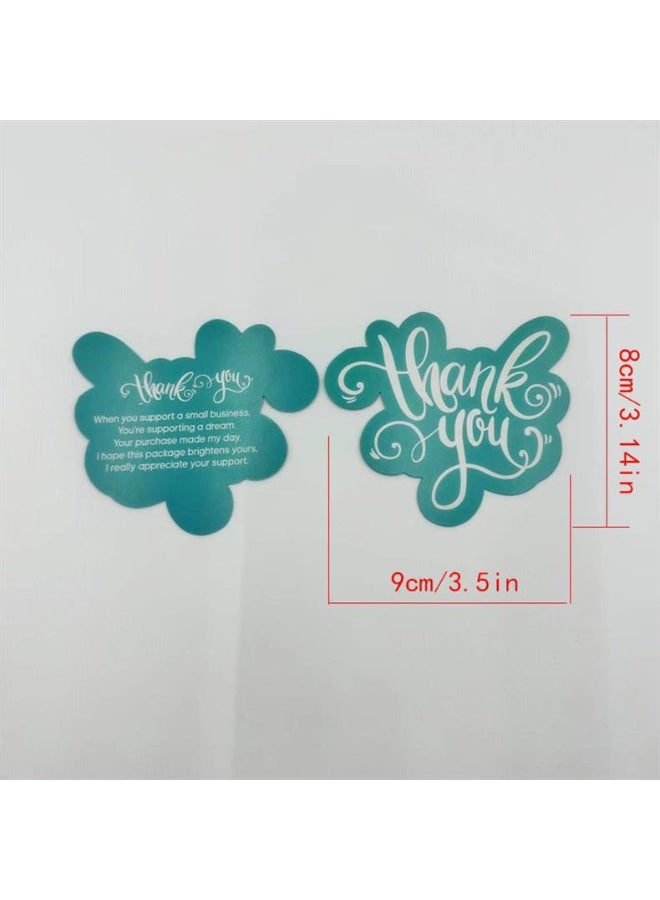 Generic 100PCS Thank You Cards – Elegant Two-Color Design, Small Business & Gift Packaging Appreciation Cards  - Image 3