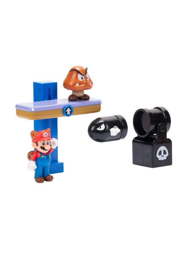 Super Mario Nintendo 2.5" Switchback Hill Diorama Set - Image 2