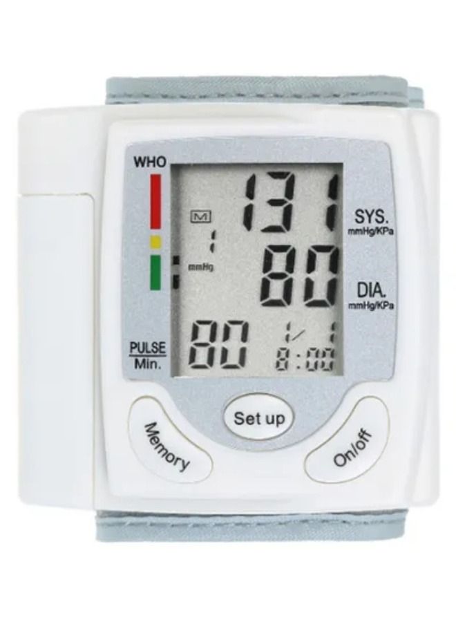 Electronic Arm Blood Pressure Monitor With Wristband