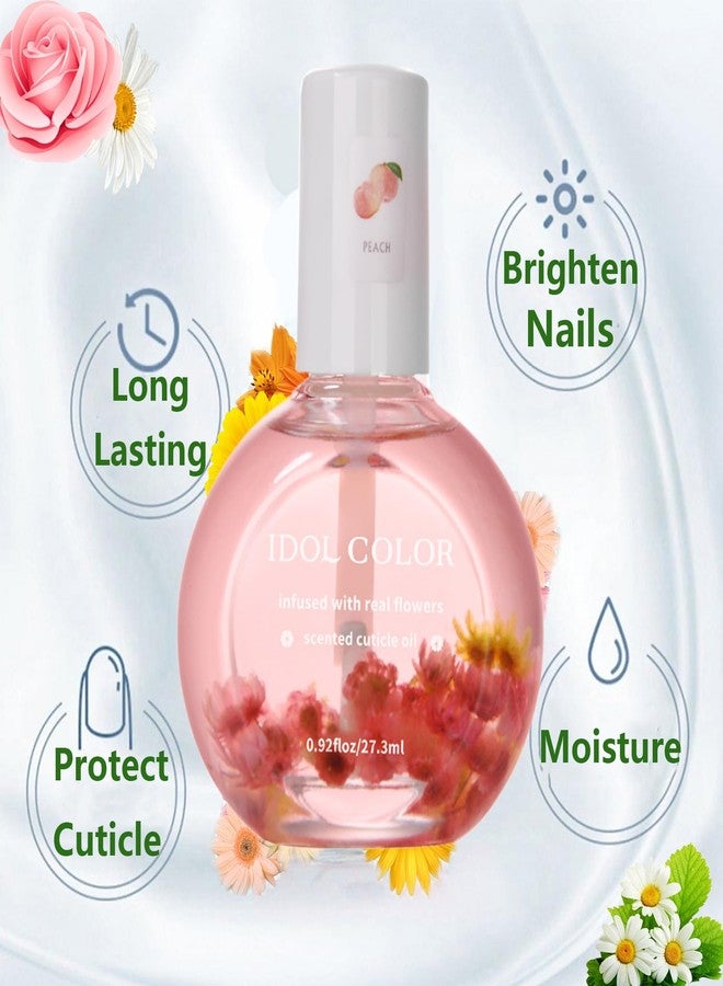 Rosarden Peach Scented Cuticle Oil, Cuticle Oil with Flowers, Cuticle Oil for Nails, Brush Cuticle Oil for Nail, Nourishing Oil for Nails and Cuticles, 0.92FlOz - Image 4