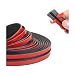 BESULEN 164 Ft Car Windshield Weather Stripping 14mm T Shape Adhesive Rubber Seal Strip Auto Sunroof Sealing Gasket Front Rear Windshield Trim Stripping Leak Sound Proofing Weatherstrip - Image 2