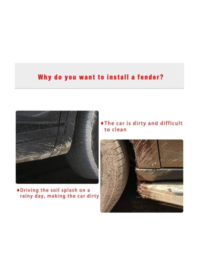 Toyota Hilux Double Mud Flaps 2016 - 2023 Fender Splash Guards Durable Protection and Easy Fit - Image 4