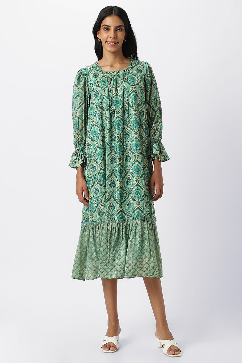 RINA printed women Jalabiya - Image 1