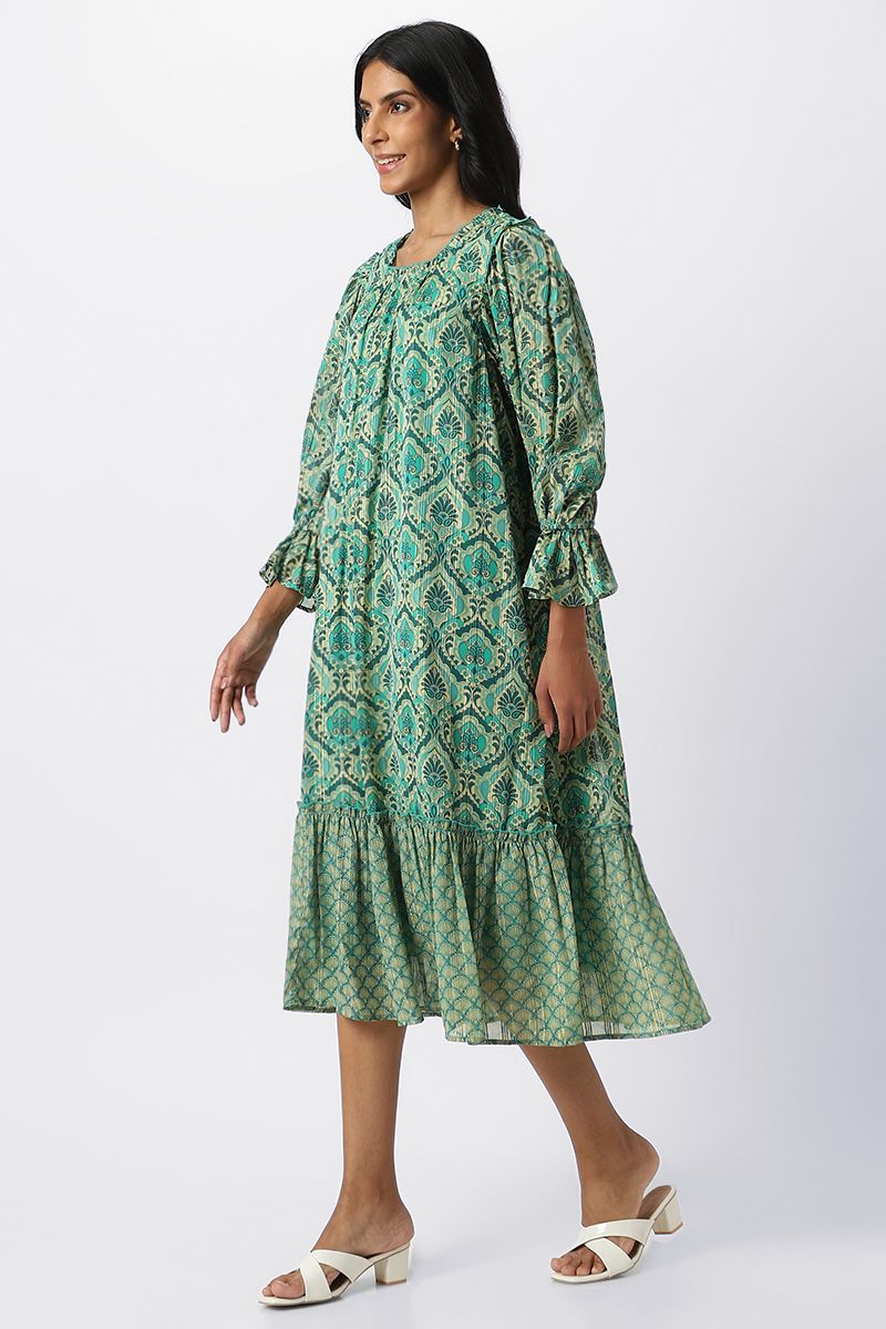 RINA printed women Jalabiya - Image 2