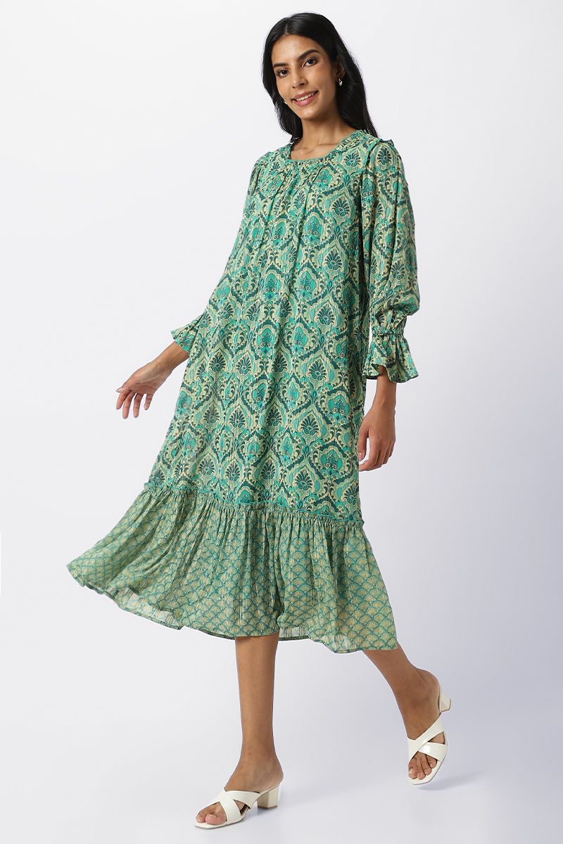 RINA printed women Jalabiya - Image 4