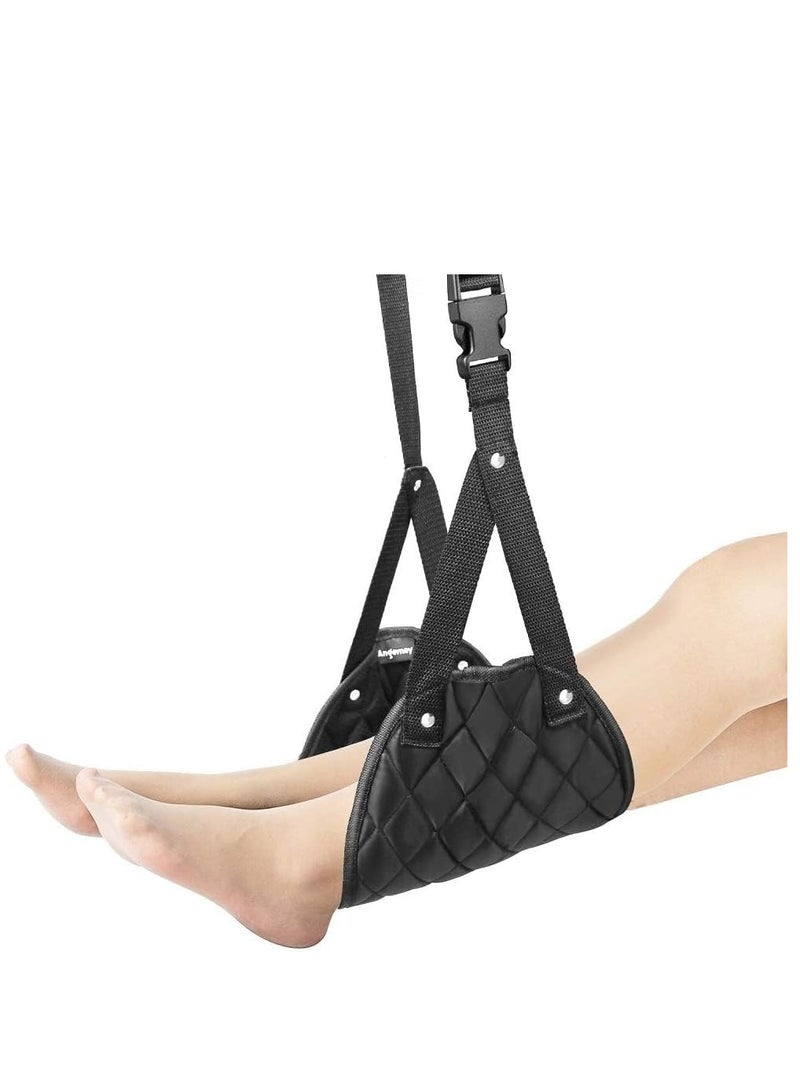 TRASSLE Airplane Foot Rest, Perfect Airplane Travel Essentials, Portable Foot Hammock Airplane Plane Travel Accessorie, Long Flight Essentials, Relax your feet & Leg Airplane Foot Hammock - Image 1