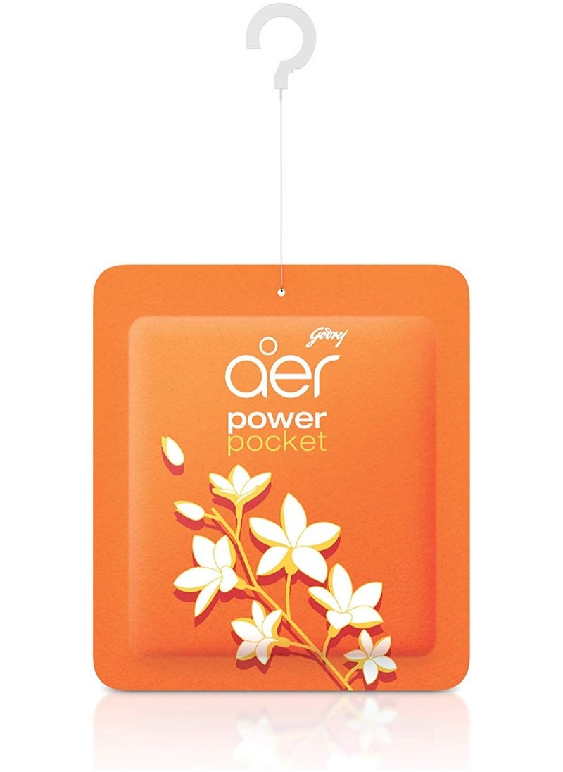 Godrej Aer Power Pocket Home Freshener, Jasmine Floral Delight, 10 g  - Image 2