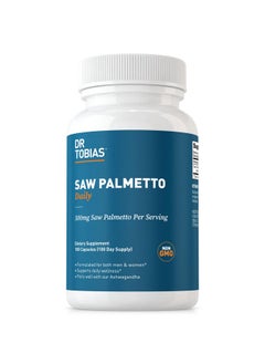 Dr. Tobias Dr. Tobias Saw Palmetto Supplement, Supports Urinary Health, Hormonal Balance, Prostate Health, & Hair Vitality, Saw Palmetto for Men & Women, 500mg Per Serving - 100 Capsules, 100 Servings  - Image 1