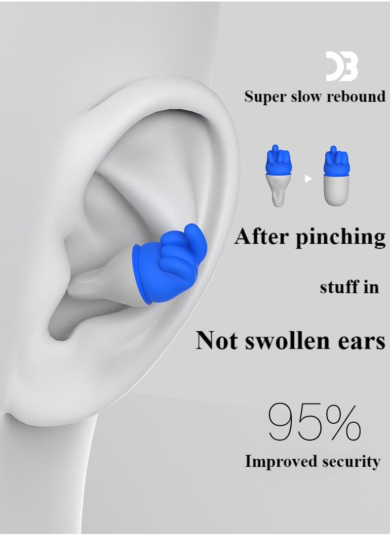 Healife - Sleep earplugs, noise reduction earplugs for children and adults, reusable noise reduction earplugs, ear protection sleep earplugs, sleep snoring, work, swimming, travel, study, concerts - Image 1