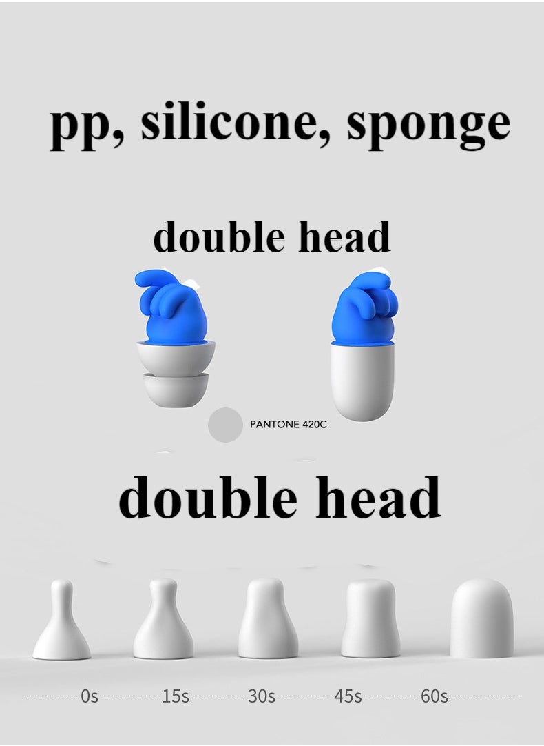 Healife - Sleep earplugs, noise reduction earplugs for children and adults, reusable noise reduction earplugs, ear protection sleep earplugs, sleep snoring, work, swimming, travel, study, concerts - Image 1