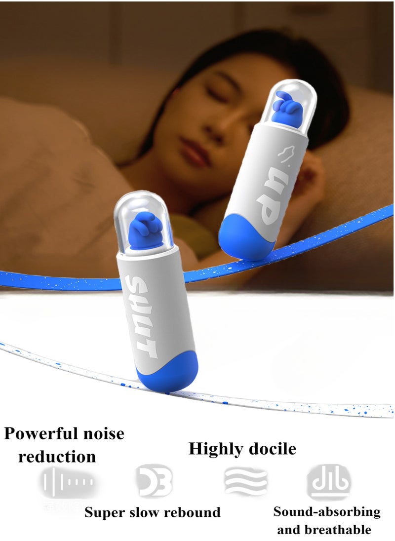 Healife - Sleep earplugs, noise reduction earplugs for children and adults, reusable noise reduction earplugs, ear protection sleep earplugs, sleep snoring, work, swimming, travel, study, concerts - Image 1