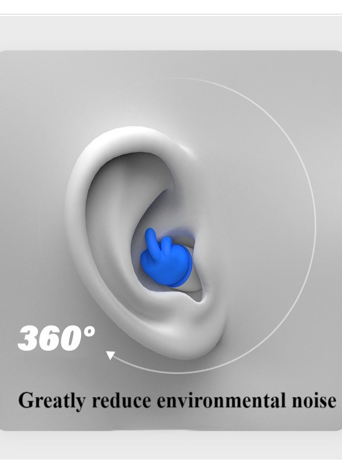 Healife - Sleep earplugs, noise reduction earplugs for children and adults, reusable noise reduction earplugs, ear protection sleep earplugs, sleep snoring, work, swimming, travel, study, concerts - Image 1