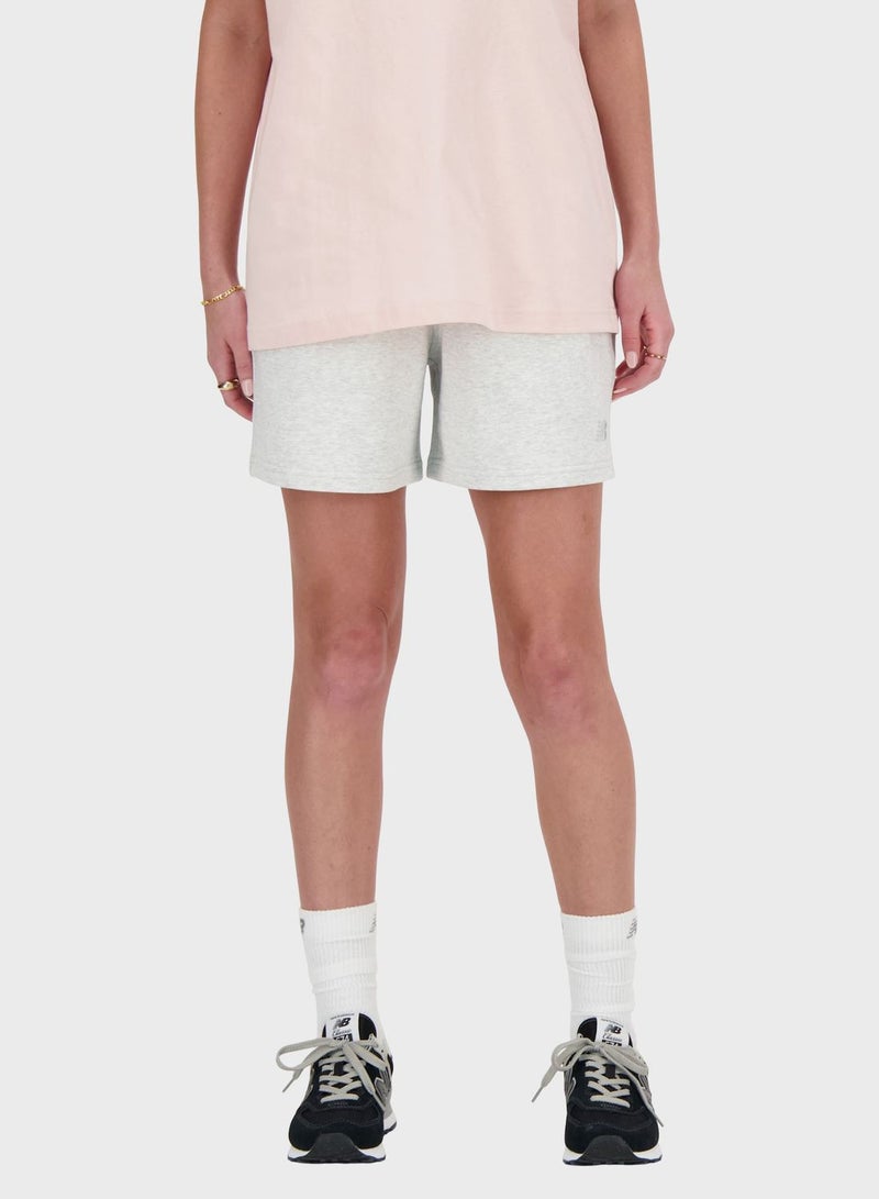 New Balance Logo French Terry Athletics Shorts  - Image 1