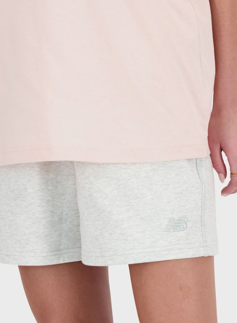 New Balance Logo French Terry Athletics Shorts  - Image 3
