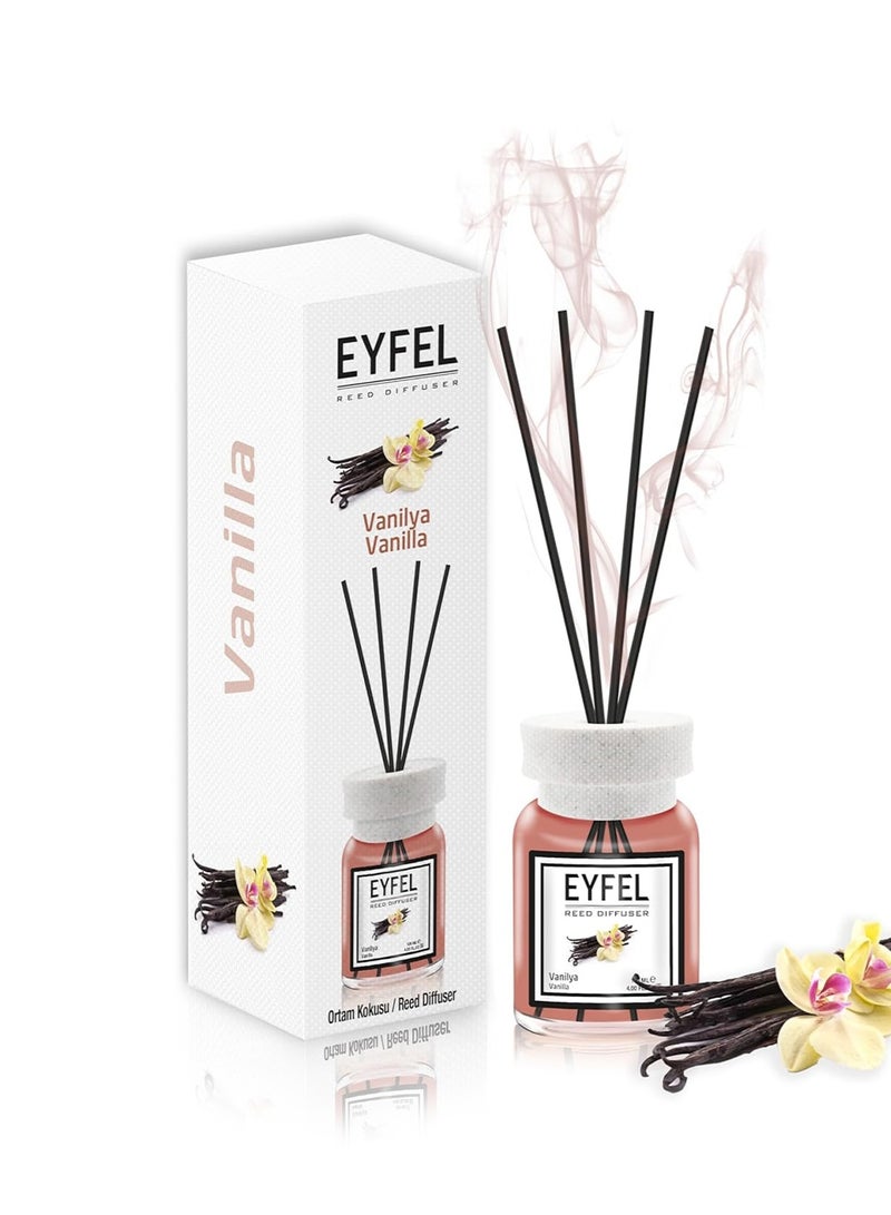 آيفيل معطر جو منزلي برائحة الفانيليا 120 مل | عطر منزلي يدوم طويلاً برائحة حلوة ودافئة لتزيين المنزل والمكتب | معطر جو برائحة الفانيليا الحلوة - Image 4