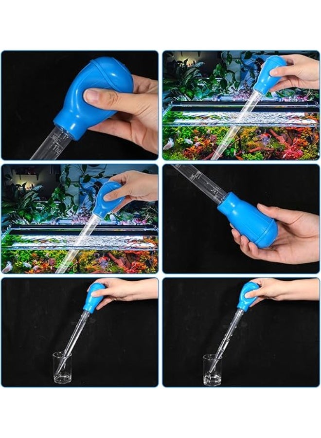 HUANXIN HOME 2 Pcs 28CM Manual Fish Tank Water Changer Aquarium Dropper, 30Ml Aquarium Clean Pipette Dropper, Fish Tank Cleaning Waste Remover, Aquarium Gravel Cleaning Straw Aquarium Tool - Image 5