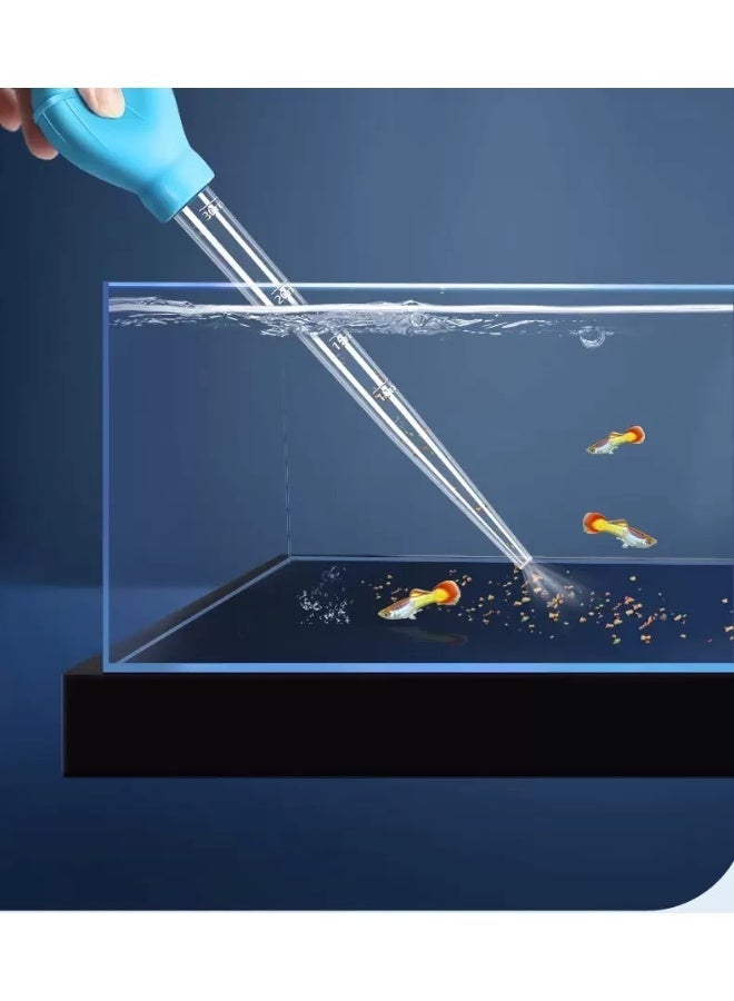 HUANXIN HOME 2 Pcs 28CM Manual Fish Tank Water Changer Aquarium Dropper, 30Ml Aquarium Clean Pipette Dropper, Fish Tank Cleaning Waste Remover, Aquarium Gravel Cleaning Straw Aquarium Tool - Image 3