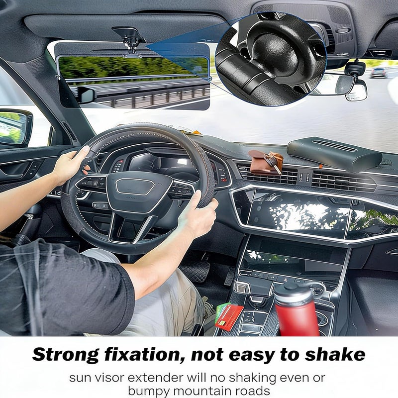 LSYZHX Car Sun Visor with Polarized Glare Protection - Universal Sun Visor Extender - Image 3