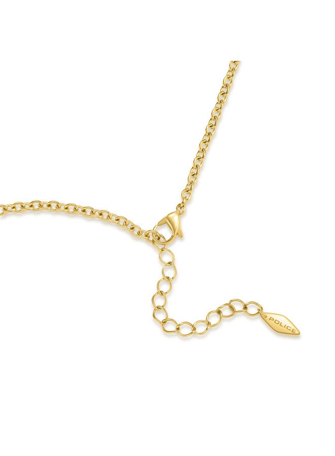 بوليس عقد ذهبي فاخر باللؤلؤ والكريستال للنساء - Image 3