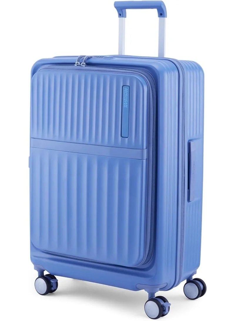 امريكان توريستر سامسونايت ترينتو بعجلات دوارة  سم - أزرق أساسي - ضمان عالمي  سنوات