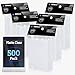 Mlikero 500 Count Card Sleeves Matte Clear Trading Card Sleeves Polypropylene PP Fit for MTG TCG Baseball Football and Game Cards Matte Clear - Image 3