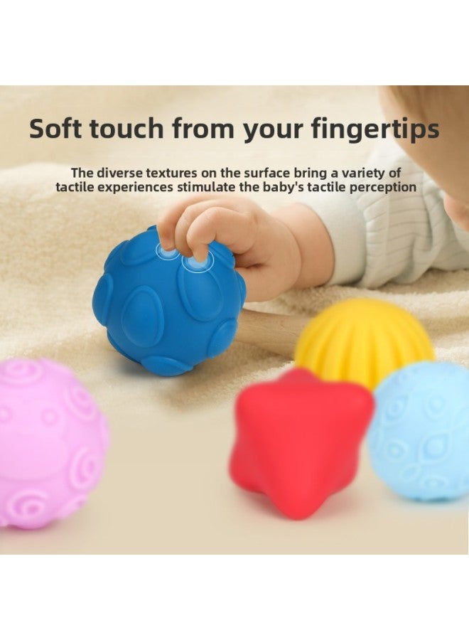 Soft Rubber Sensing Ball Baby Pinch Ball Boiled Teether Baby Soothing Large Particle Building Blocks Early Education Toys-Specifications:20A 【window Color Box】】 - Image 3