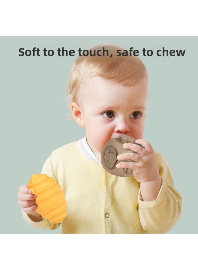 Soft Rubber Sensing Ball Baby Pinch Ball Boiled Teether Baby Soothing Large Particle Building Blocks Early Education Toys-Specifications:20A 【window Color Box】】 - Image 4
