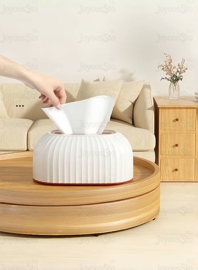 JoyousSto Tissue Box Cover Compact Tissue Storage Box for Easy Access Stylish Home for Office Car Restaurant Use Great Housewarming Present - Image 2