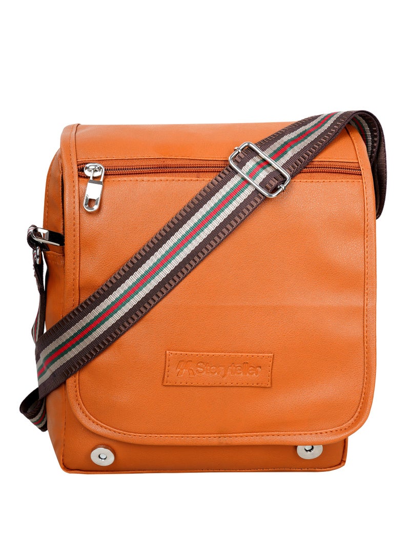 STORYTELLER Bruno Genuine Leather Crossbody Sling Bag Casual Daypack for Business and Casual travel - Image 1