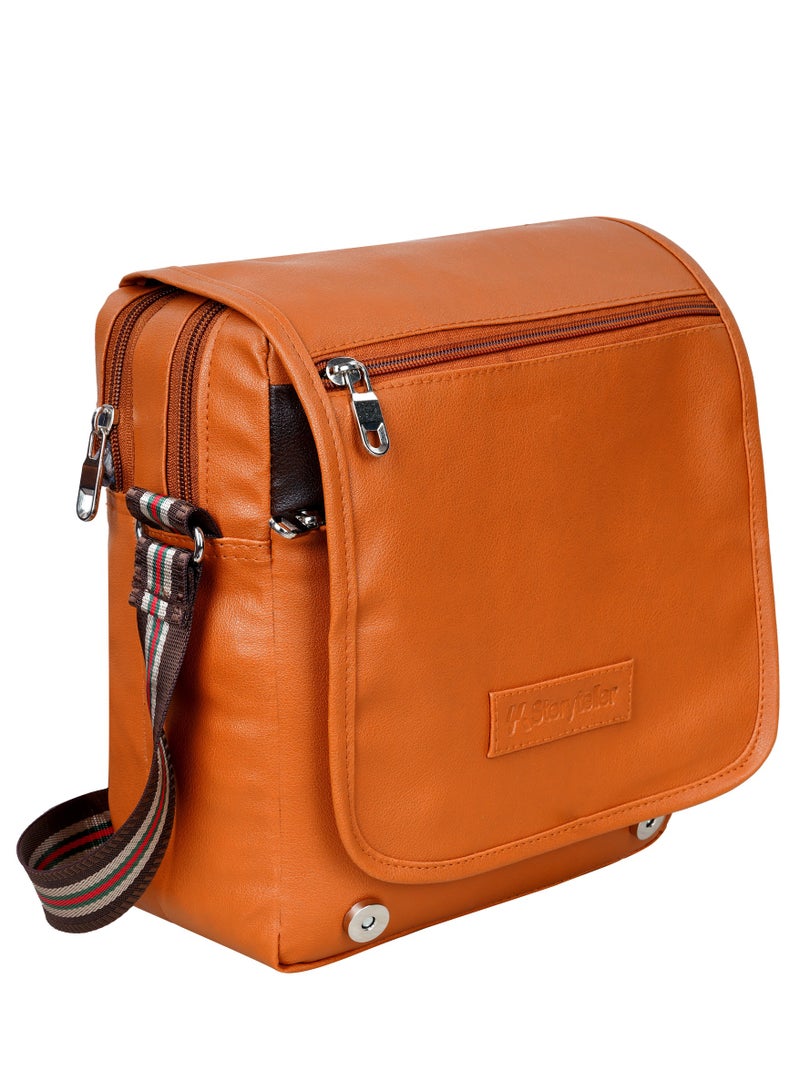 STORYTELLER Bruno Genuine Leather Crossbody Sling Bag Casual Daypack for Business and Casual travel - Image 2