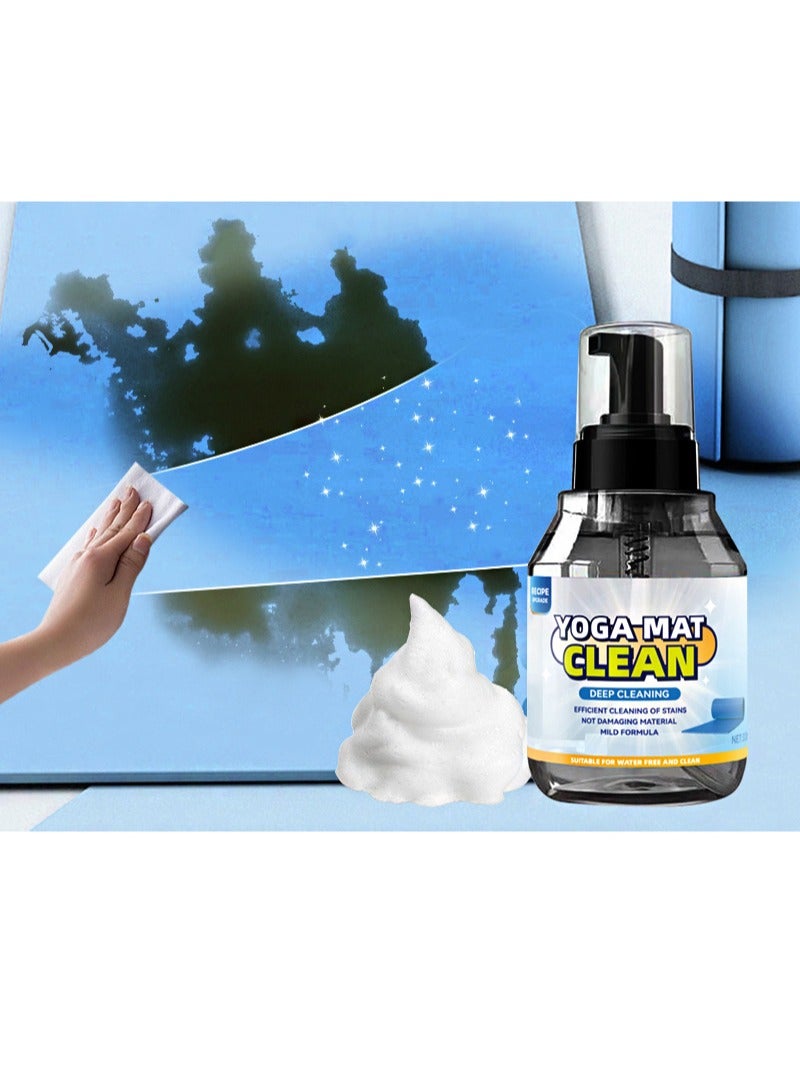Aikanbo Yoga Mat Clean，Comes With Microfiber Cloth, Yoga Mat Cleaning Foam For All Mats And Pilates + Yoga Accessories, Gym Equipment Cleaner (330ml) - Image 2