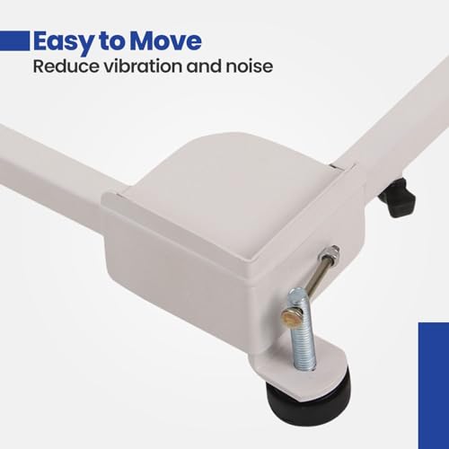 Shop4Ever Adjustable Heavy Duty Washing Machine Stand with Wheels | Fits Semi/Front & Top Load | Anti-Vibration Pads | Multi-Use for Fridge & Cooler | Rust-Proof - Image 4