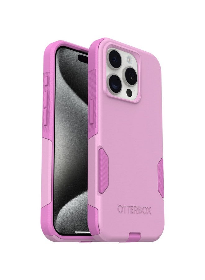 أوتربوكس جراب OtterBox Commuter Series لهاتف iPhone 15 Pro (فقط) - Run Wildflower (وردي)، نحيف ومتين، مناسب للجيب، مع حماية للمنافذ - Image 5