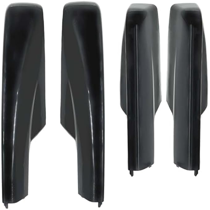 rayihni 4Pcs Roof Luggage Cargo Rail Rack End Cap Protection Cover Shell Trim Compatible with Toyota Highlander XU20 2001-2007 Roof Rack Cover Rail End Shell Replacement, Black - Image 1