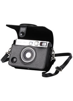 VKL Case for Fuji Mini EVO,Camera Case Compatible for Fuji Mini EVO Camera with Adjustable Shoulder Strap in Black Lychee Texture Horizontal Style  - Image 1