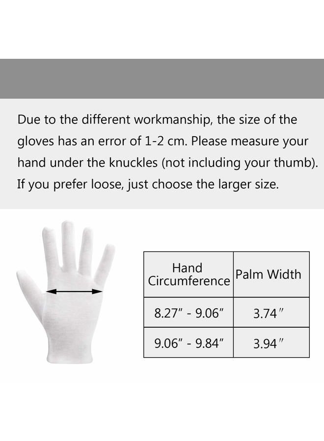 ENPOINT 5 Pairs Archival Photo Gloves, White X-Large Work Gloves For Handling Art Working Photography Men & Womens Cloth Gloves Liners Bulk for Handling Jewelry, Film, Photo, Coin Metal Inspection - Image 3