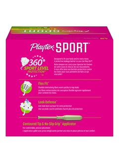 playtex Playtex Sport Tampons, Multipack, Regular and Super Absorbency, Unscented, 48 Count, White  - Image 2