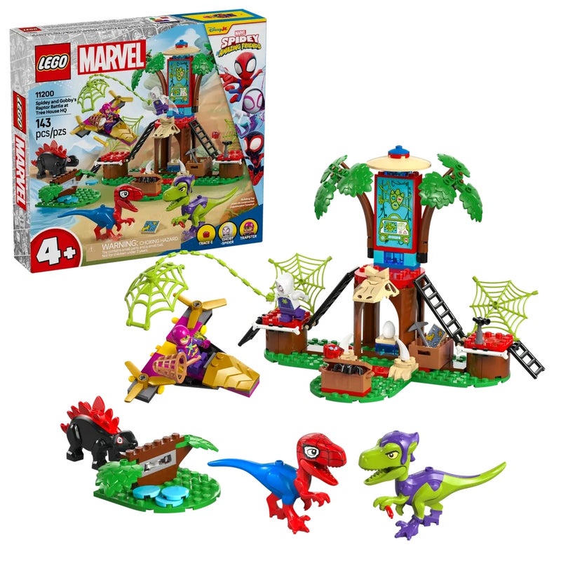 LEGO - Marvel Spidey and Gobby's Raptor Battle at Tree House HQ 143 Pieces - 11200 - Image 2