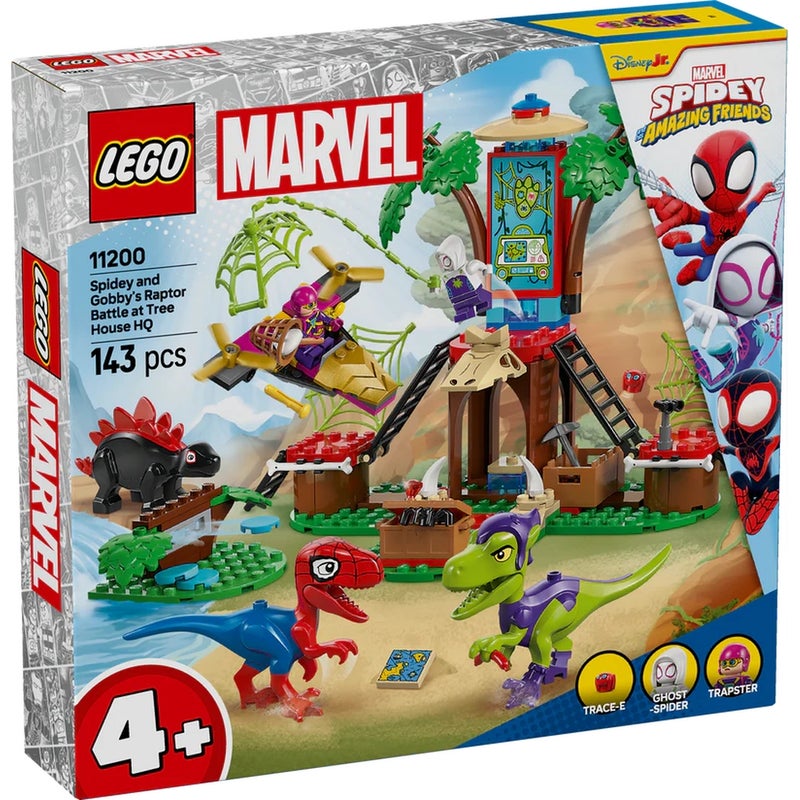 LEGO - Marvel Spidey and Gobby's Raptor Battle at Tree House HQ 143 Pieces - 11200 - Image 1