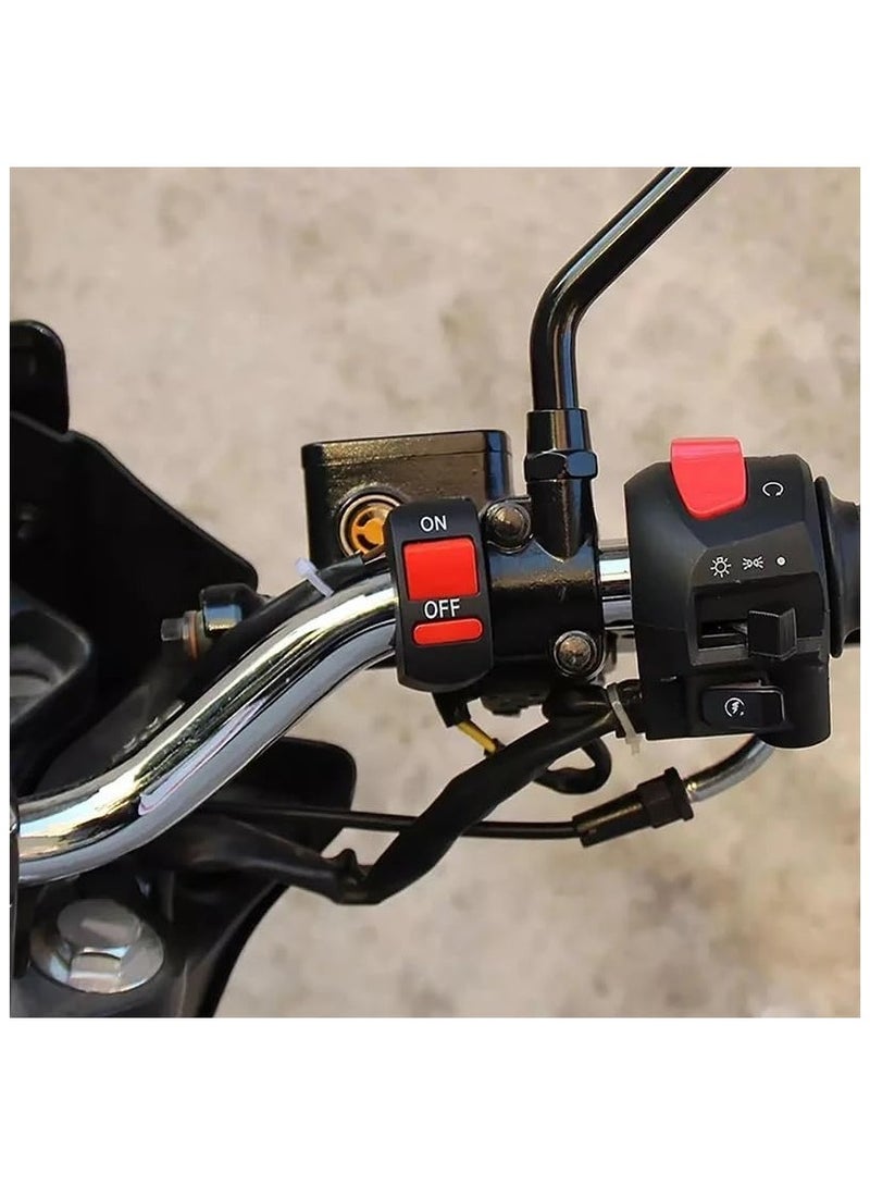 SOLDOUT Motorcycle ATV HandlebMotorcycle ATV Handlebar Switch ON/OFF Button Connector Modification Motorbike Bike Switches AccessoriesUniversal 7/8" handlebar design, can be fit on most of motorcyclesar Switch ON/OFF Button Connector Modification Motorbike Bike Switches Accessories  - Image 5