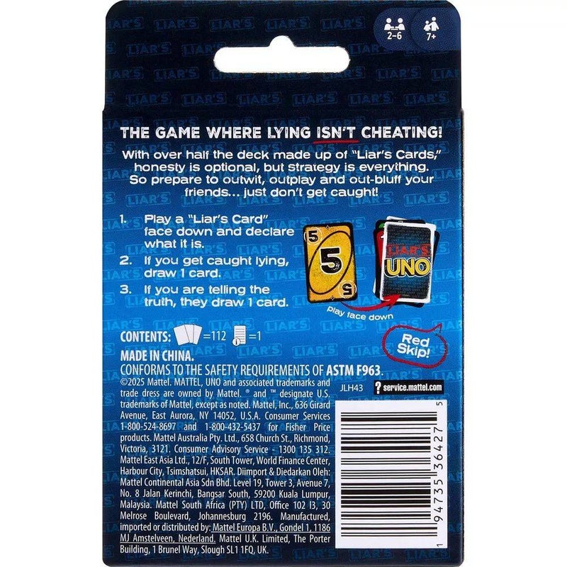 Mattel Games UNO Liar's Game - Image 4