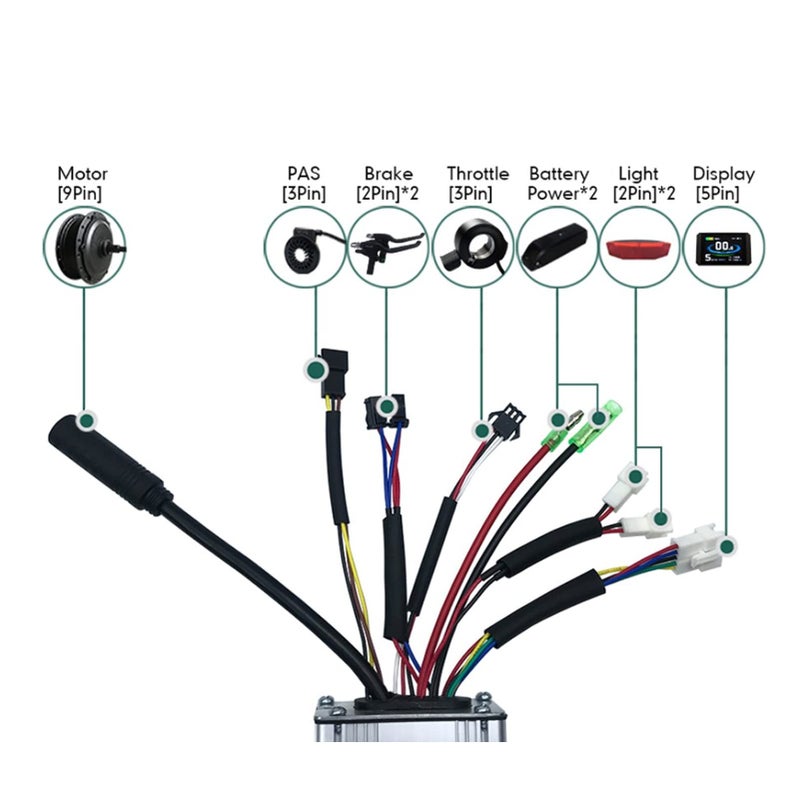 Aluminum Alloy KT Controller 36V 48V for 350W Brushless Motor Stable Efficient Electric Accessory - Image 4