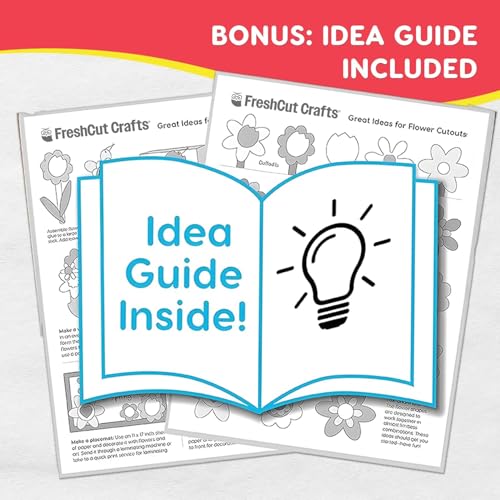 FreshCut Crafts: 280 Pieces of DIY Flower Cutouts with IDEA Guide - 2-Sided Punch Out Tulips, Daisies, Daffodils, Flowers Ideal for Spring Craft Projects, and Mother's Day DIY Gift Craft - Image 5