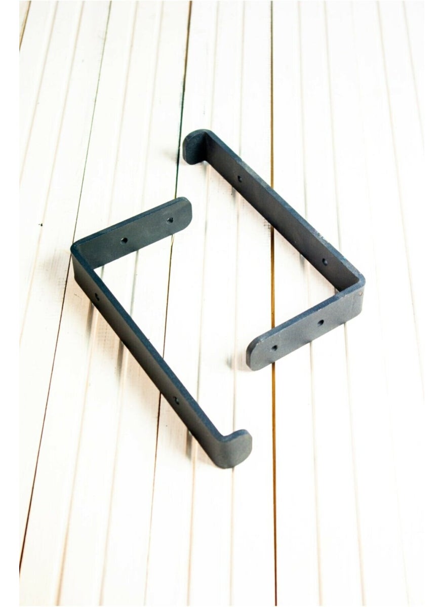 A-design AS Design Decorative Metal Black Shelf Leg (Single - 1 Metal Shelf Leg + 2 Screws + 2 Dowels)  - Image 3