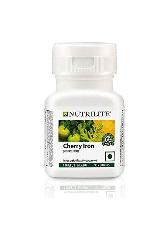 Amway Nutrilite Cherry Iron-90 Tab, Bone Strength Tablet - Image 1
