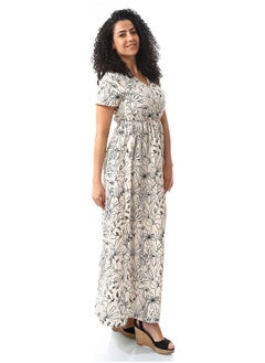 Andora V-Neck Black Casual Dress_Black  - Image 4