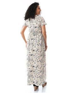 Andora V-Neck Black Casual Dress_Black  - Image 5