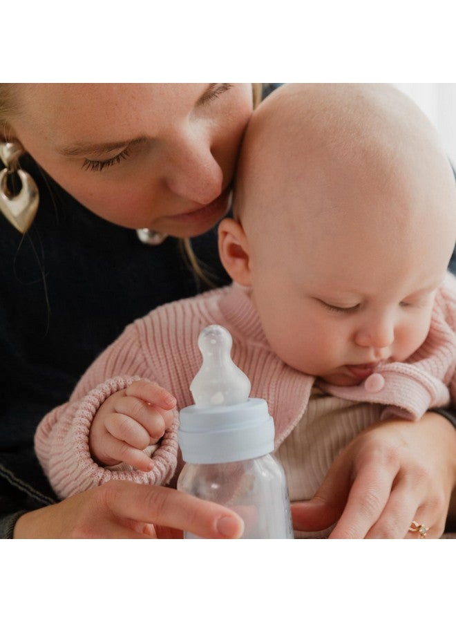 BIBS Baby Bottle 5 oz / 150 ml Silicone Nipple - Anti-Colic, BPA-Free, Round Nipple, Slow Flow, Lightweight & Easy to Clean, Suitable for Newborns 0+ Years - Sage - Image 5