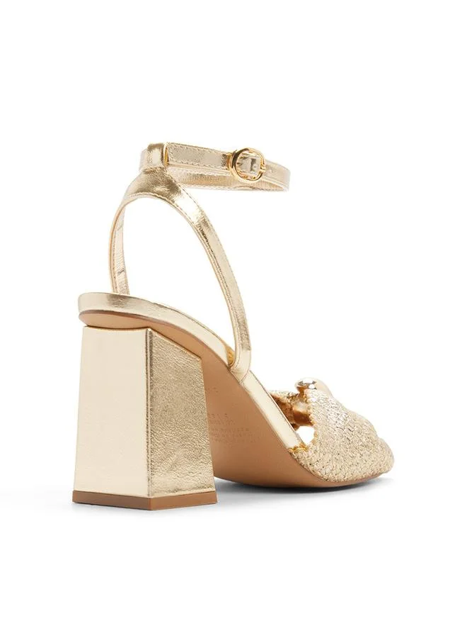 Call it Spring Hanahh Ladies Gold Heeled Sandals