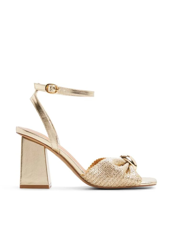 Call it Spring Hanahh Ladies Gold Heeled Sandals